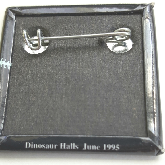 American Museum of Natural History Metal Square T Rex Dinosaur Bones Pin Geology - Picture 3 of 5